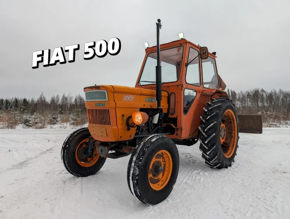 Fiat 500 traktori / Led-työvaloilla - Katso video!