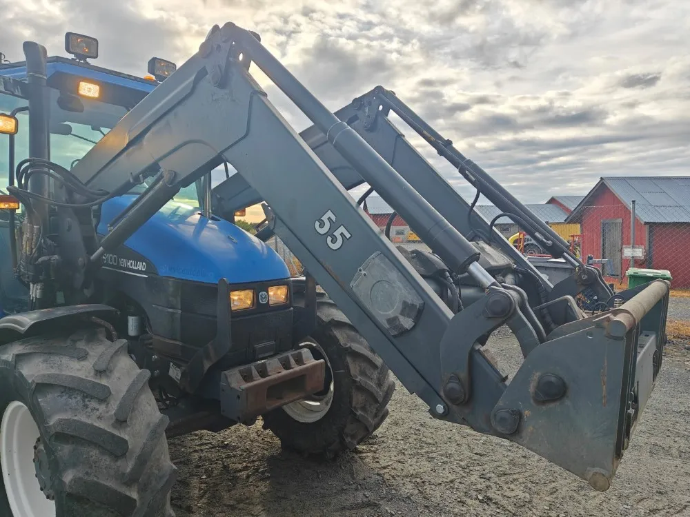 New Holland TS100, ES vaihteisto / Ilmastointi, etukuormaaja Ålö Q55
