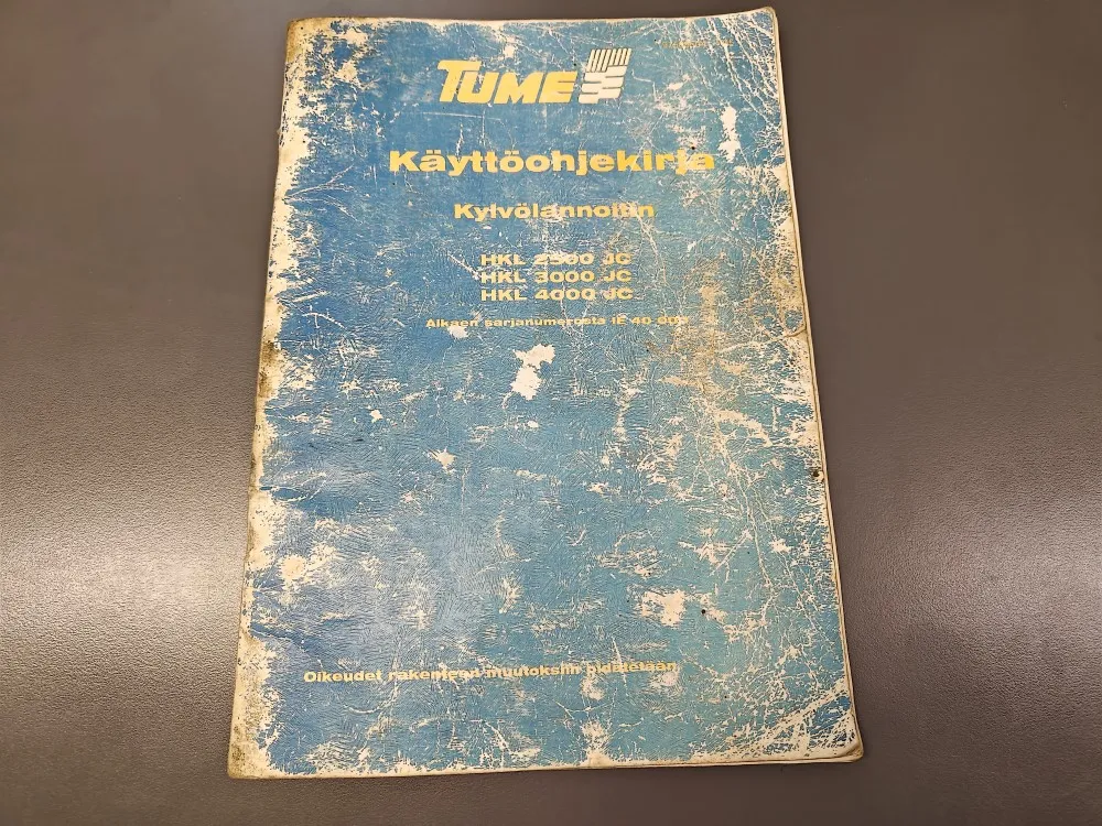 Tume kylvölannoitin käyttöohjekirja / HKL2500JC, HKL3000JC, HKL4000JC