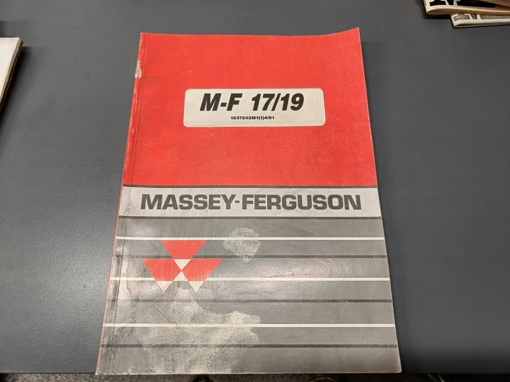 Massey Ferguson 17 ja 19 / Leikkuupuimurin varaosaluettelo