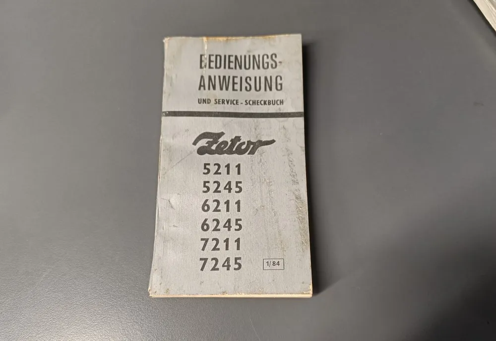 Zetor 5211, 5245, 6211, 6245 / 7211, 7245 ohjekirja