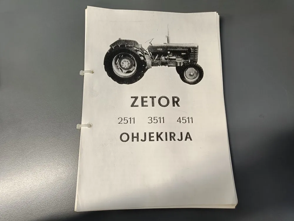 Zetor 2511, 3511 ja 4511 / Ohjekirja