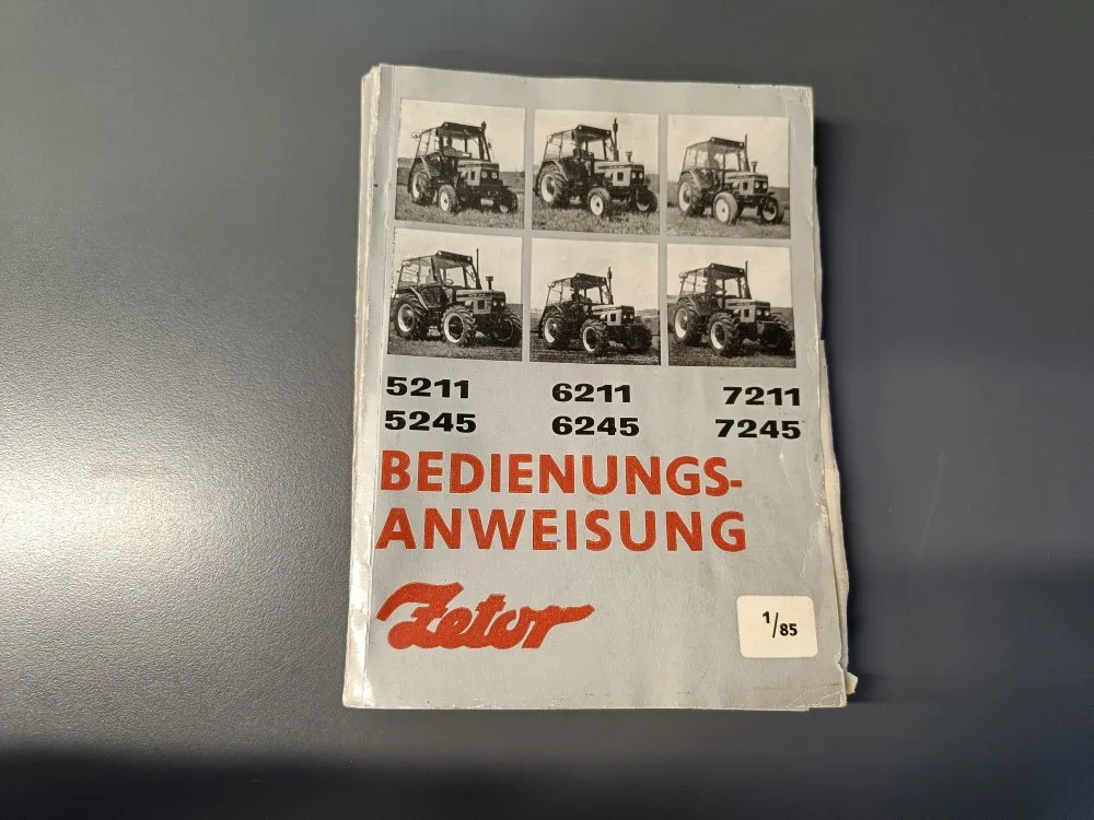 Zetor 5211, 5245, 6211, 6245, 7211, 7245 / Ohjekirja