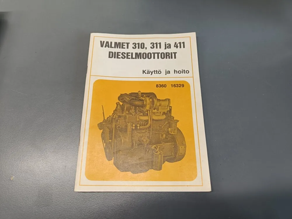 Valmet dieselmoottorit 310, 311, 411 / Käyttö- ja huoltokirja