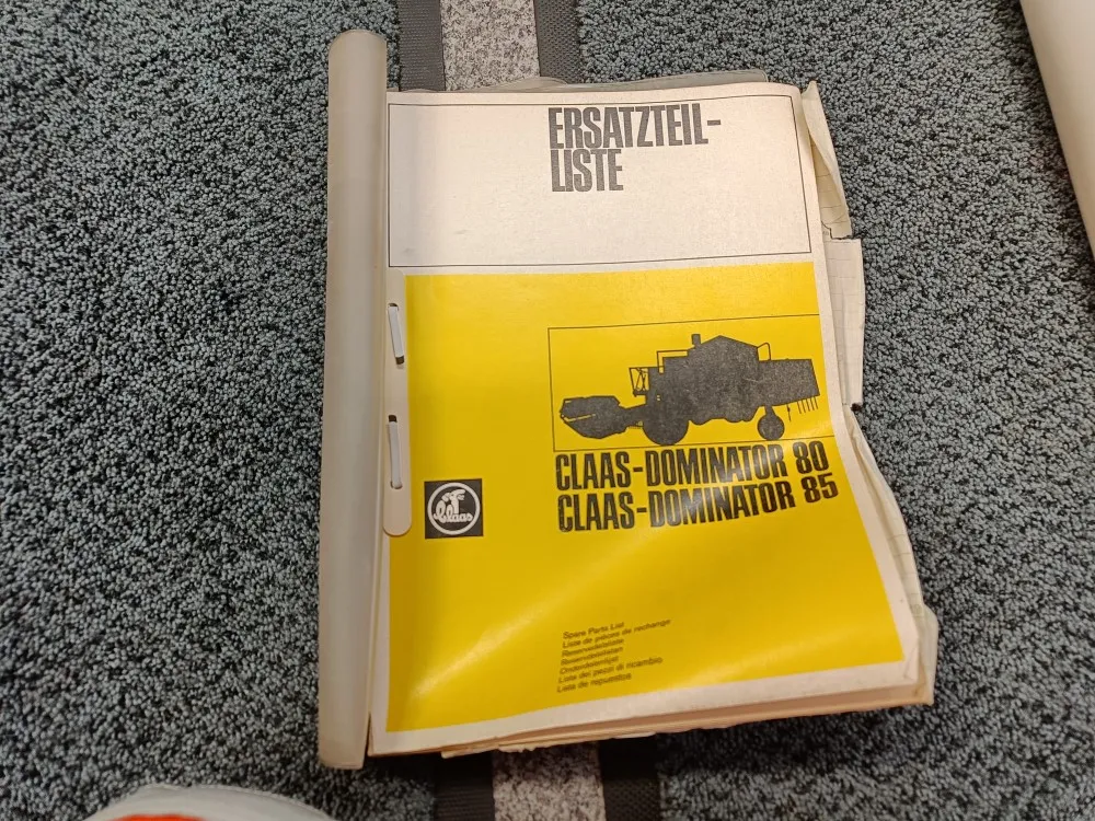 Claas Dominator 80 ja 85 / varaosaluettelo
