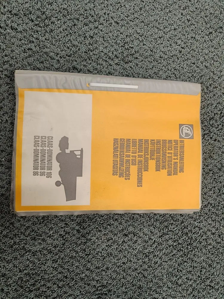 Claas Dominator 106, 96 ja 86 / Ohjekirja