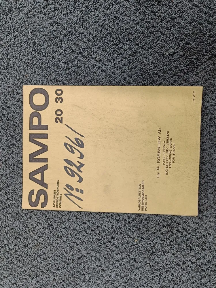 Sampo 20 ja 30 / Puimurin varaosaluettelo