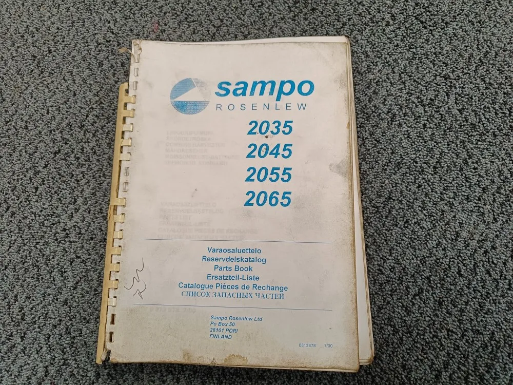 Sampo Rosenlew 2035, 2045, 2055, 2065 / Leikkuupuimureiden varaosaluettelo
