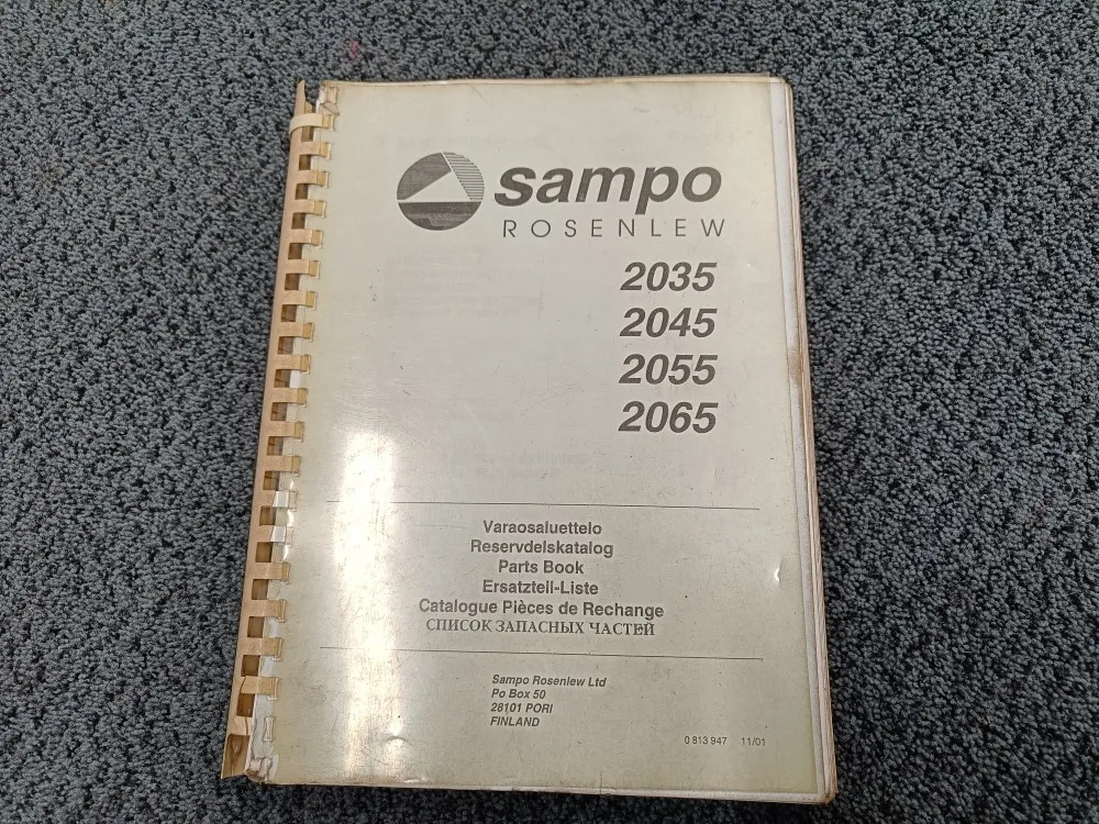 Sampo Rosenlew 2035, 2045, 2055, 2065 / Leikkuupuimureiden varaosaluettelo