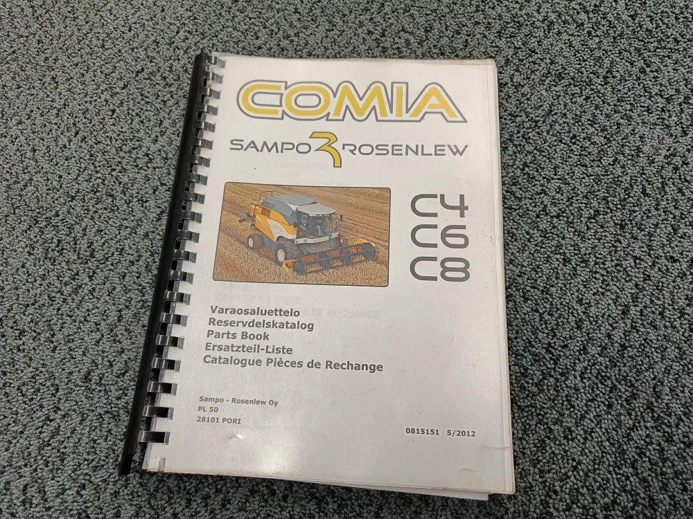 Sampo Rosenlew Comia C4, C6 ja C8 / Leikkuupuimureiden varaosaluettelo