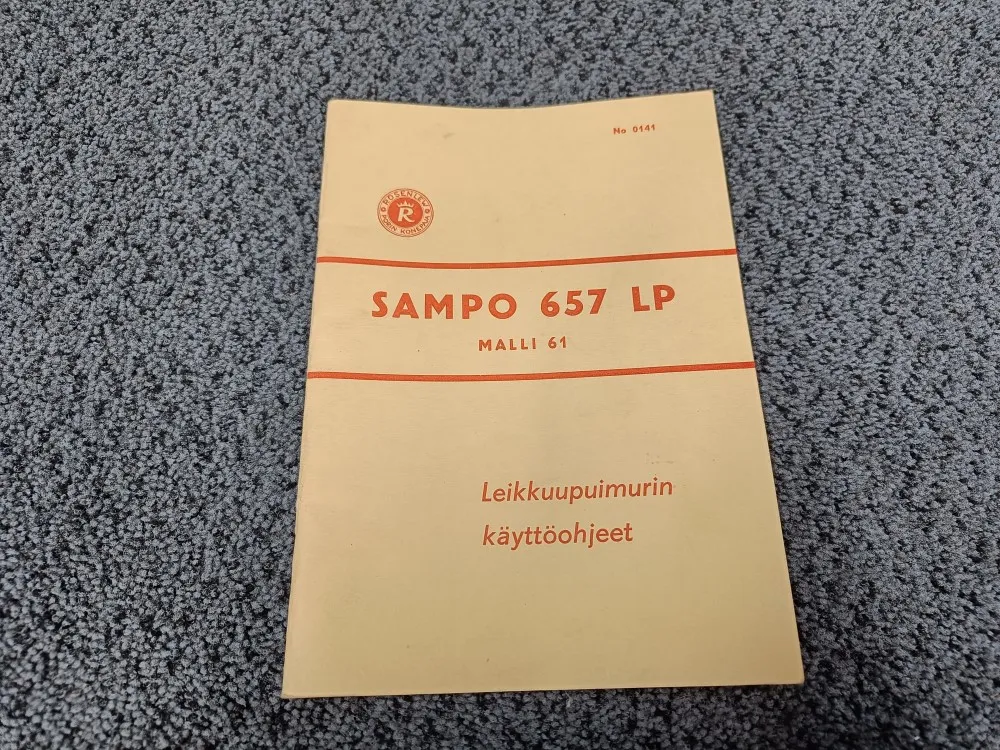Sampo 657 LP malli 61 / Leikkuupuimurin käyttöohjekirja