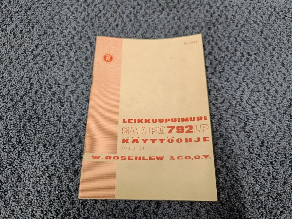 Sampo 792LP malli 61 / Leikkuupuimurin käyttöohjekirja