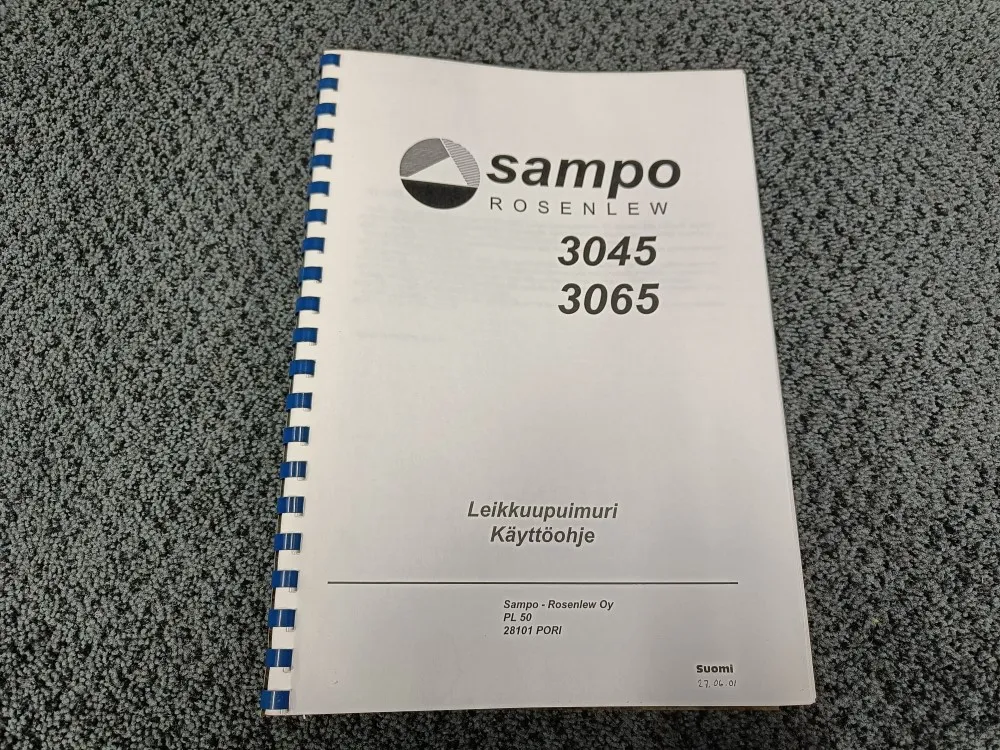 Sampo Rosenlew 3045 ja 3065 / Leikkuupuimurin käyttöohjekirja