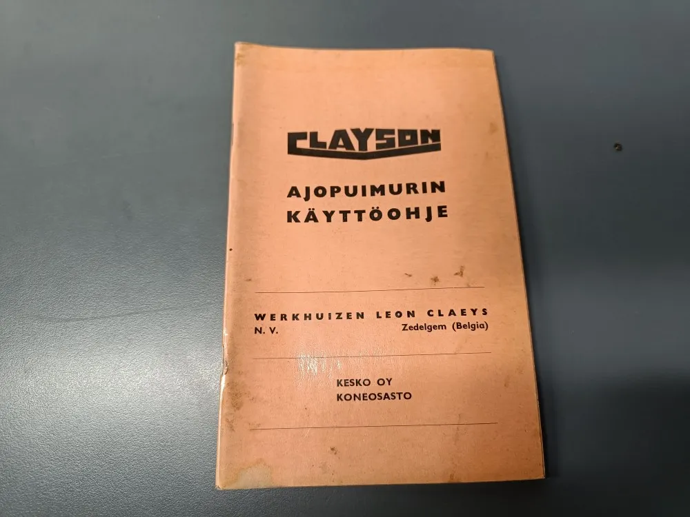 Clayson M89 käyttöohjekirja / Leikkuupuimuriin - saksankielinen