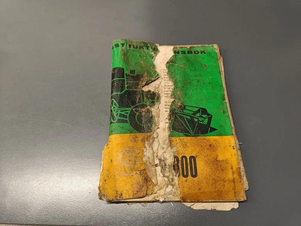 Volvo BM S800 käyttöohjekirja / Leikkuupuimuriin - Ruotsinkielinen