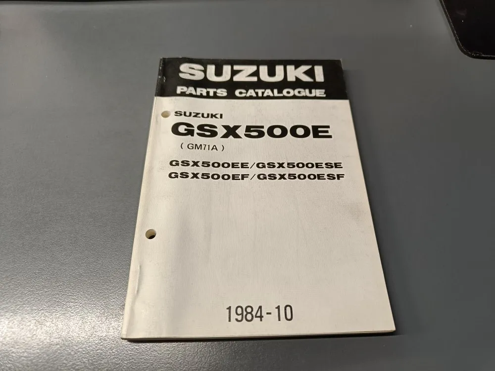 Suzuki GSX500E (E/SE/F/SF) / Moottoripyörän varaosaluettelo