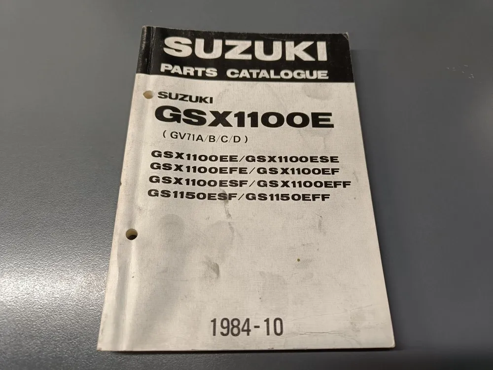 Suzuki GSX1100E (E/F) / Moottoripyörän varaosaluettelo