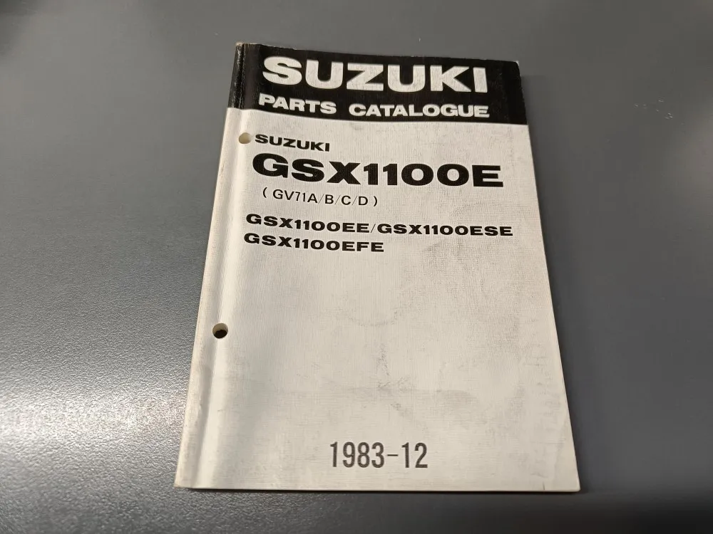 Suzuki GSX1100 (EE/ESE/EFE) / Moottoripyörän varaosaluettelo