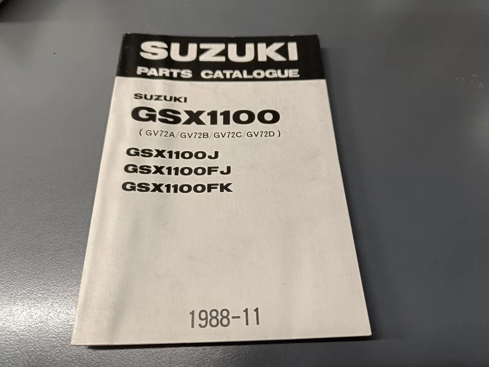 Suzuki GSX1100 (J/FJ/FK) / Moottoripyörän varaosaluettelo