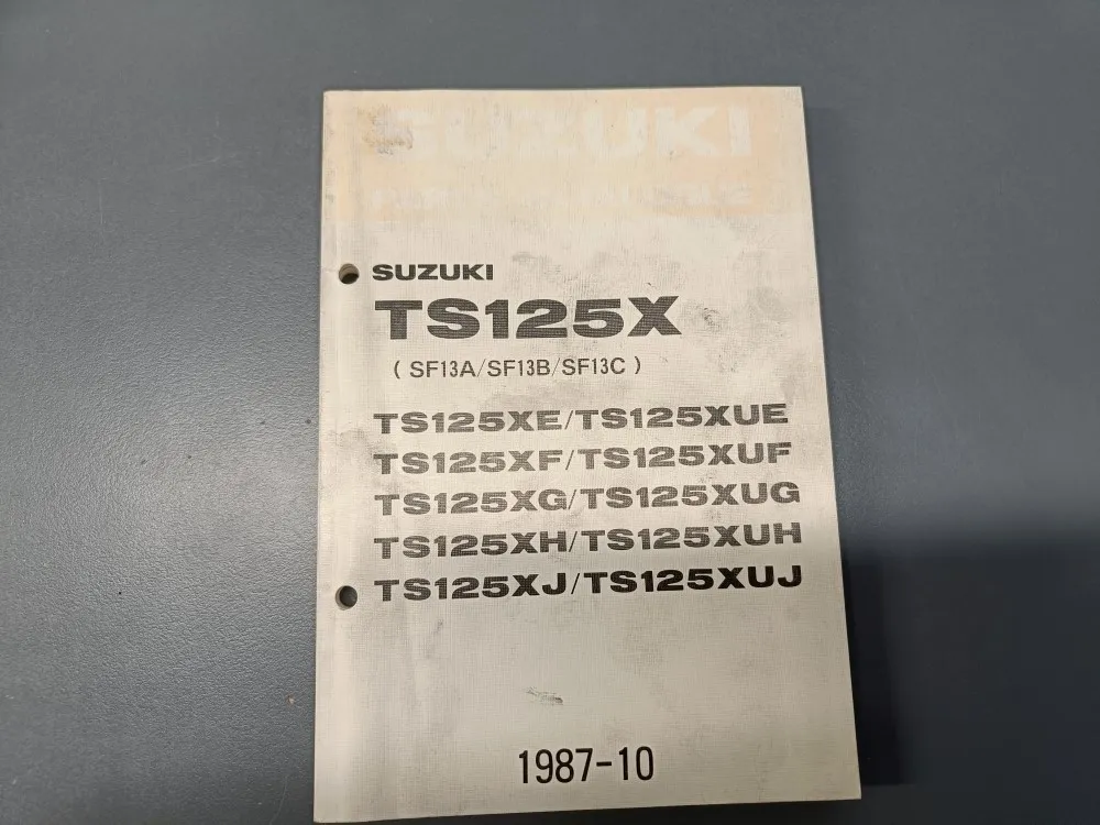 Suzuki TS125X (U)E/F/G/H/J  moottoripyörän varaosaluettelo /