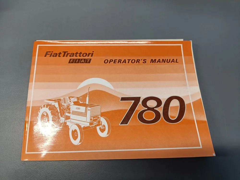 Fiat 780 ja 780DT käyttöohjekirja / englanninkielinen