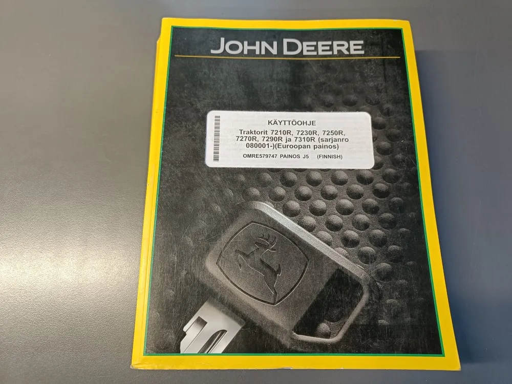 John Deere 7210R, 7230R, 7250R / 7270R, 7290R ja 7310R käyttöohje