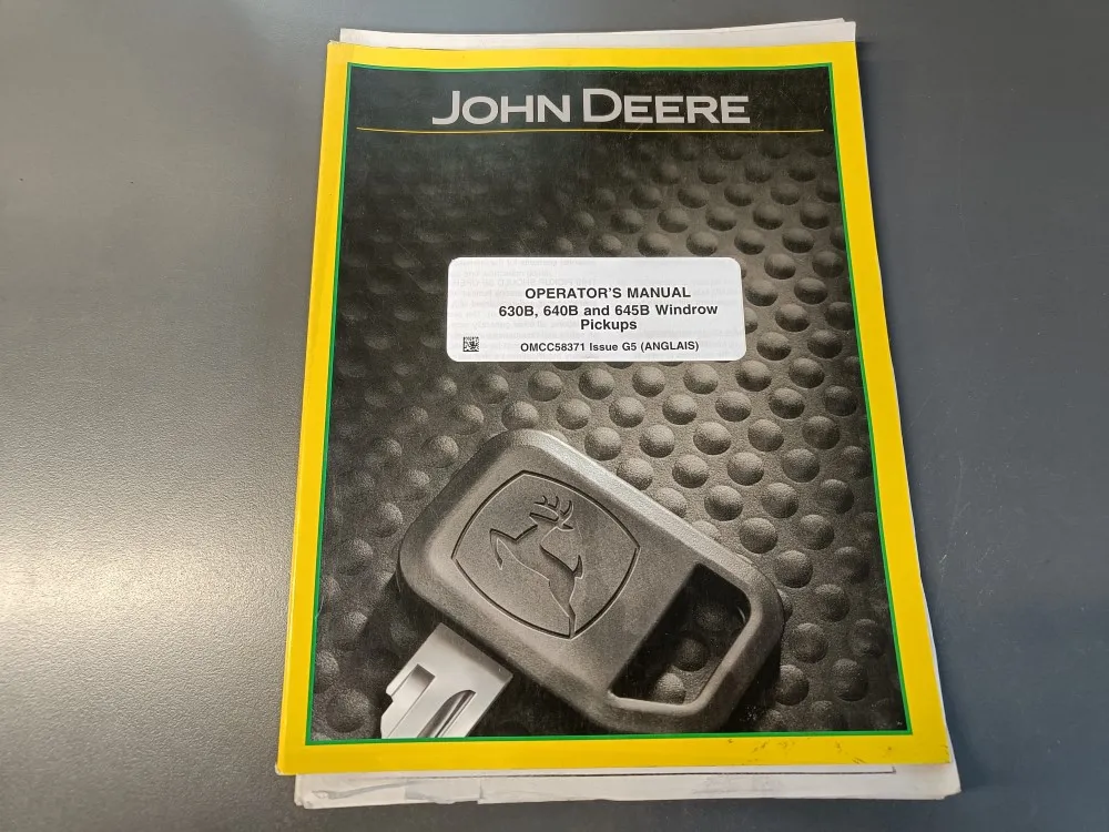 John Deere puimurin keruupöydän ohjekirja / 630B, 640B ja 645B