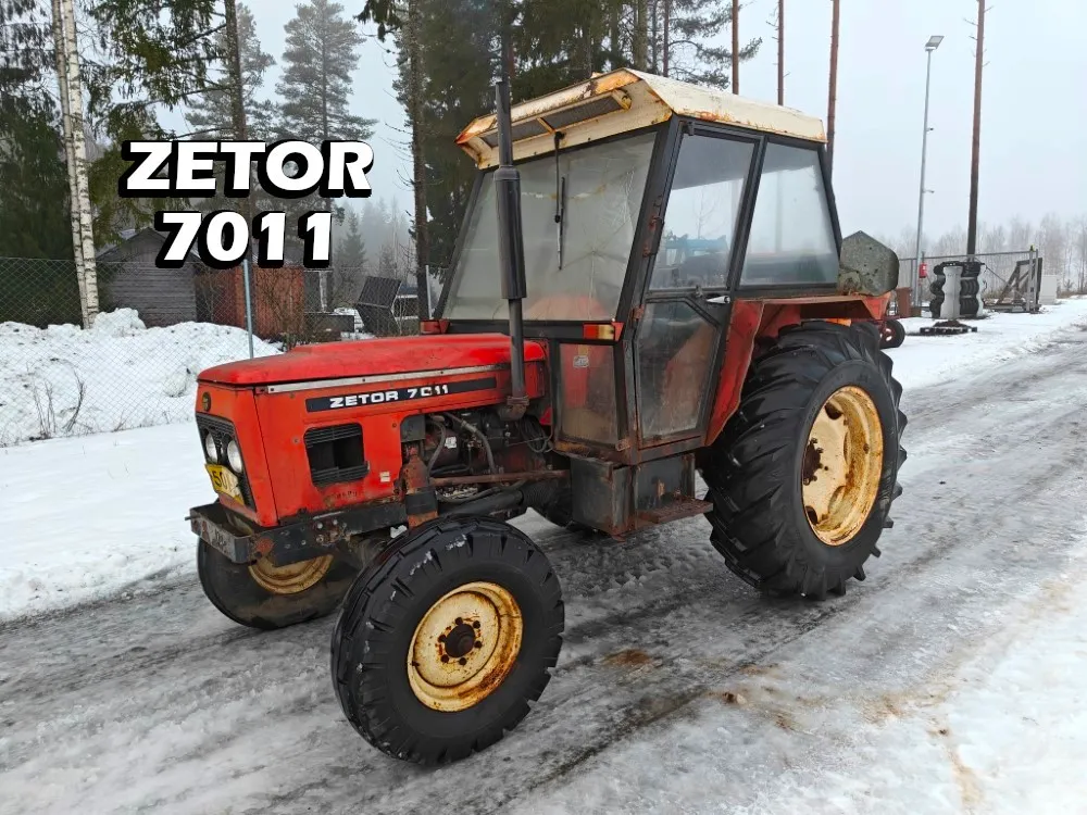 Zetor 7011 traktori / Takaveto - Katso video!