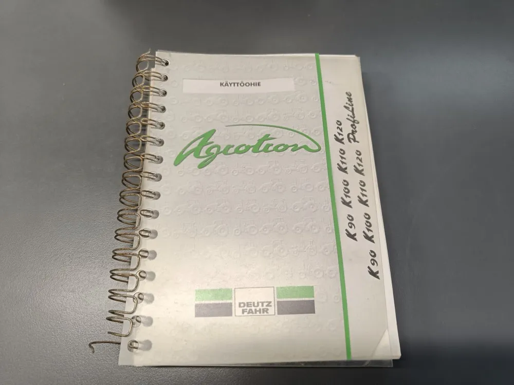 Deutz Fahr Agrotron käyttöohjekirja / K90, K100, K110, K120, myös ProfiLine