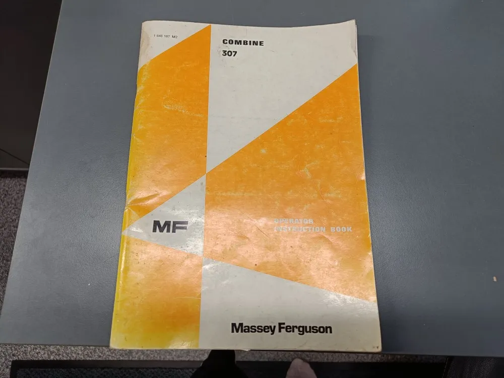 Massey Ferguson 307 ohjekirja / leikkuupuimuriin