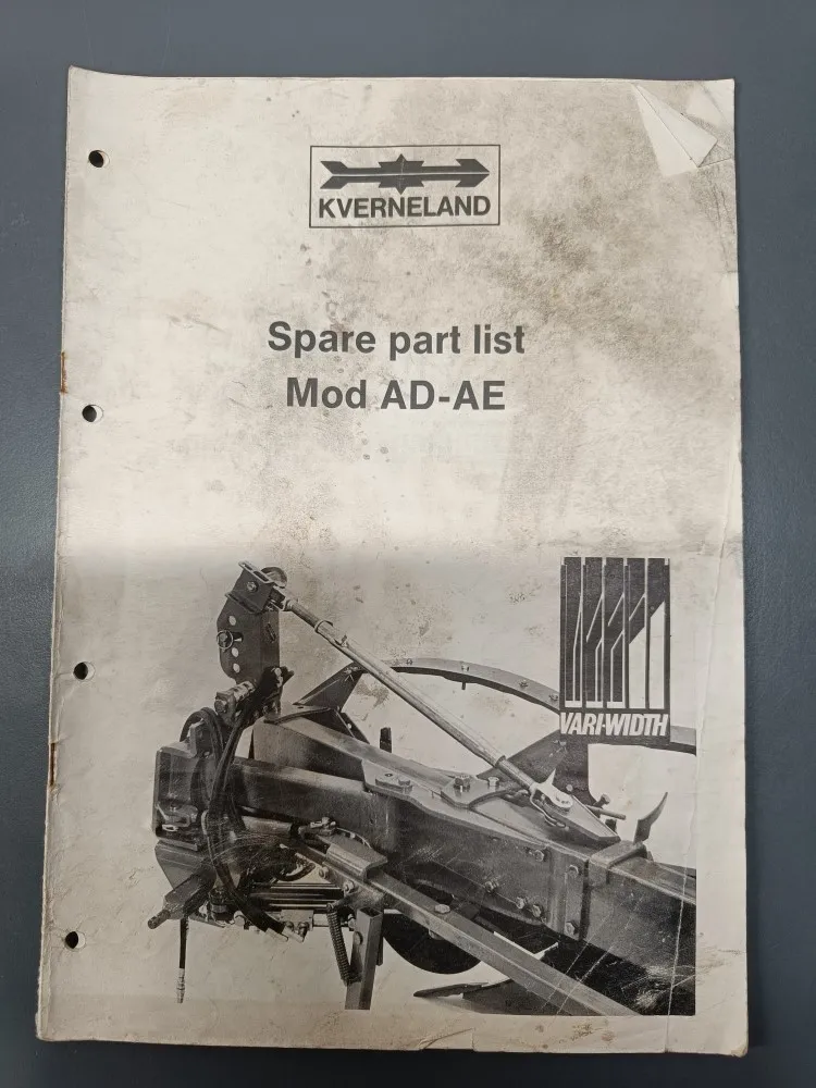 Kverneland Mod AD-AE / Varaosakirja