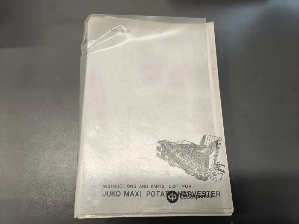 JUKO-MAXI perunannostokone N5-32381 / Käyttöohjekirja