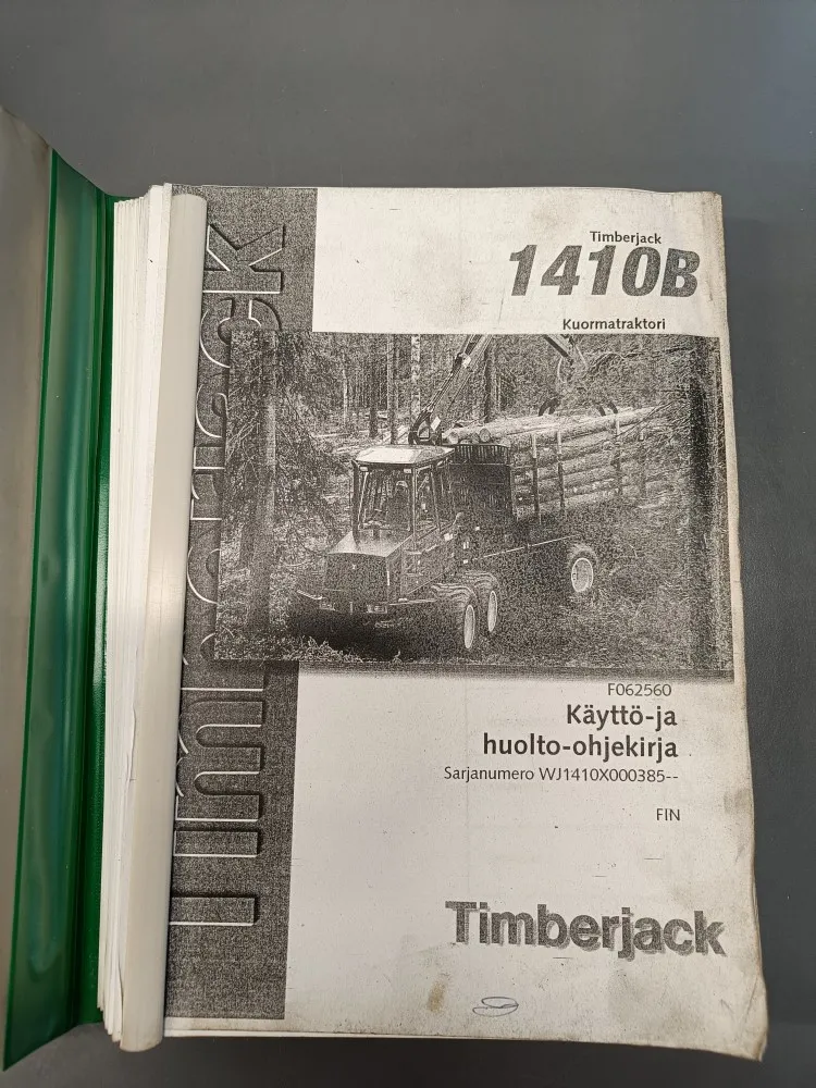 Timberjack 1410B kuormatraktori / Käyttö- ja huolto-ohjekirja F062560