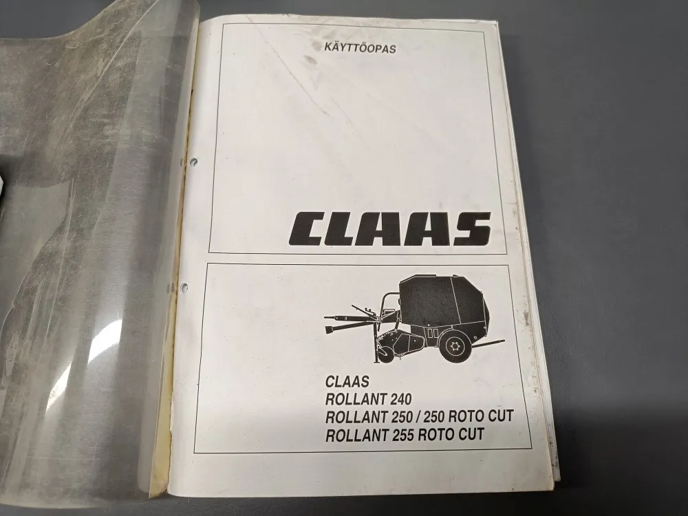 Claas Rollant 240, 250 ja 255 / Pyöröpaalaimen käyttöopas