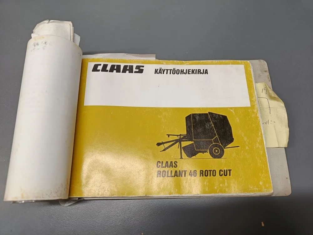 Claas Rollant 46 Roto Cut / Pyöröpaalaimen käyttöohjekirja