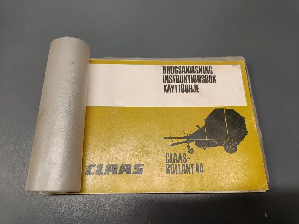 Claas Rollant 44 / Pyöröpaalaimen käyttöohjekirja
