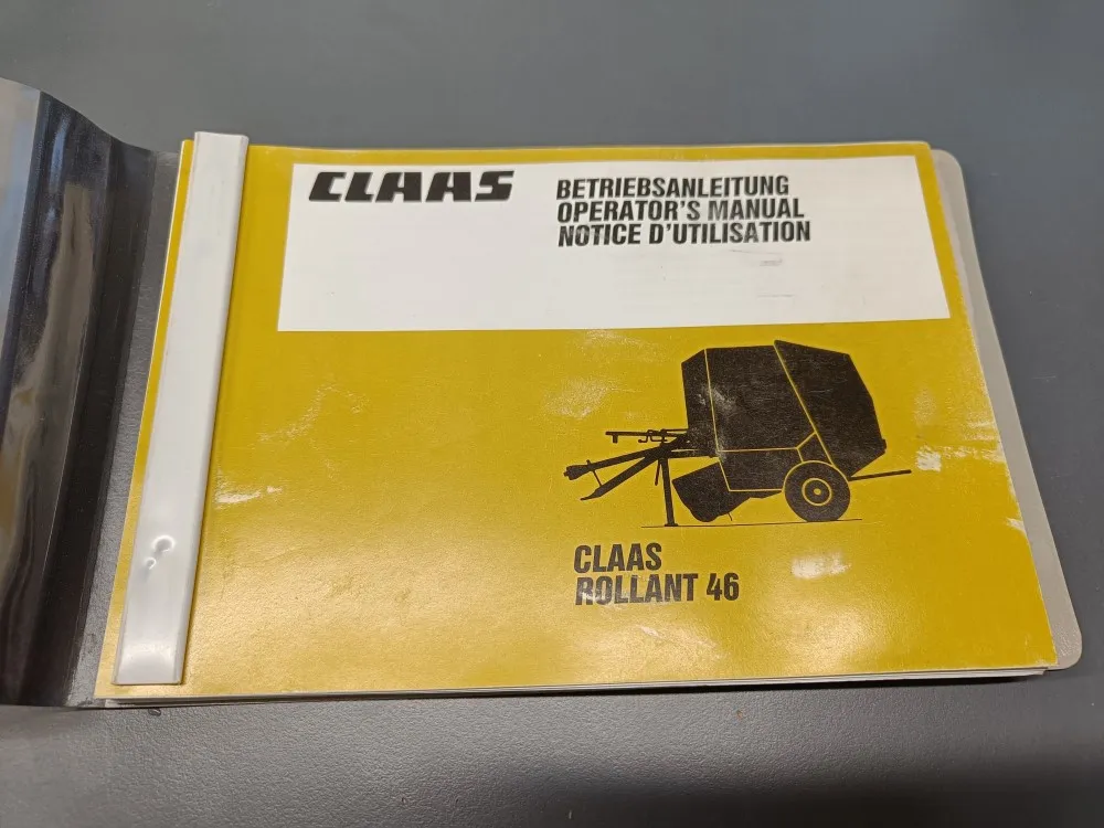 Claas Rollant 46 / Ohjekirja (ei suomenkielinen)
