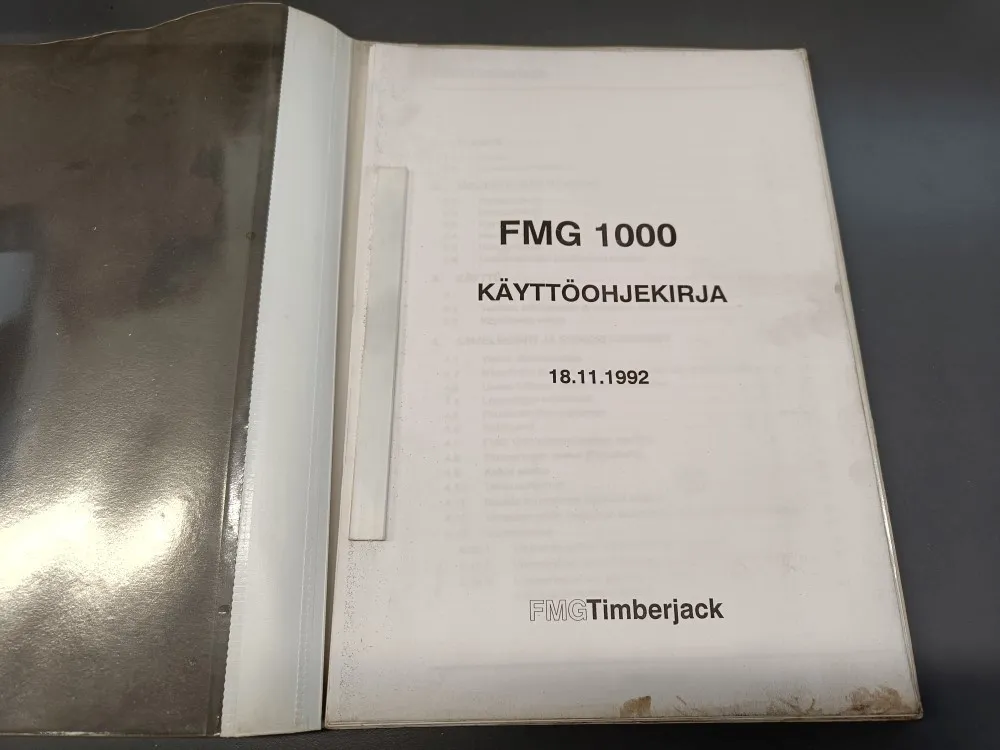 Timberjack FMG 1000 / Kuormatraktorin ohjekirja