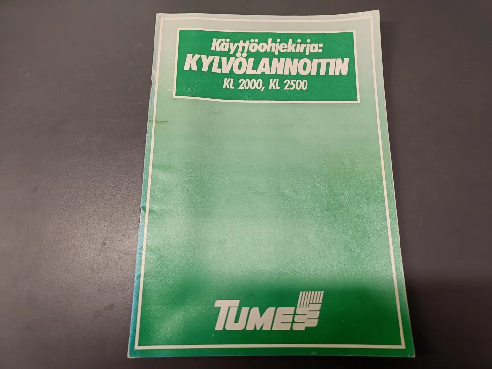 Tume kylvölannoittimen KL2000 ja KL2500 / Käyttöohjekirja