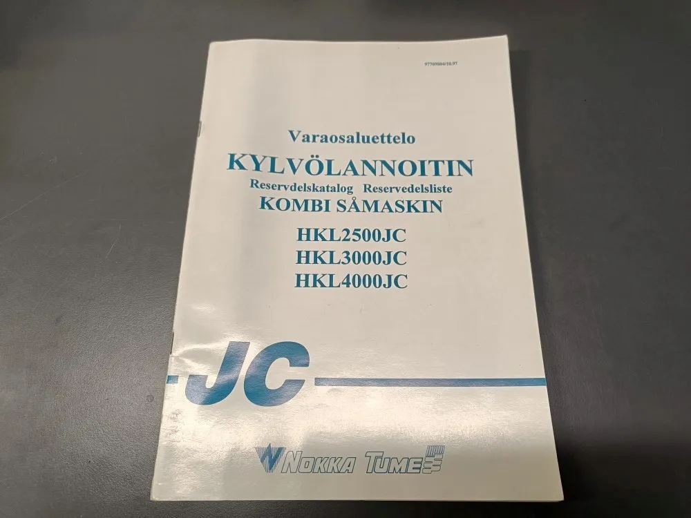 Nokka Tume kylvölannoittimen HKL2500JC / HKL3000JC ja HKL4000JC varaosaluettelo