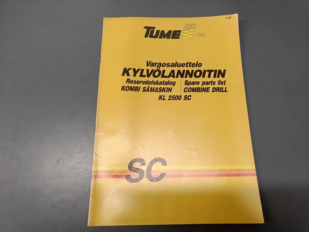 Tume kylvölannoittimen KL2500SC / Varaosaluettelo
