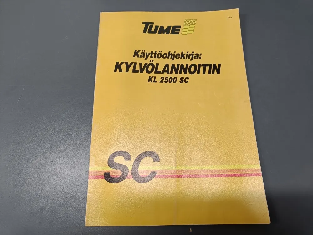 Tume kylvölannoittimen KL2500SC / Käyttöohjekirja