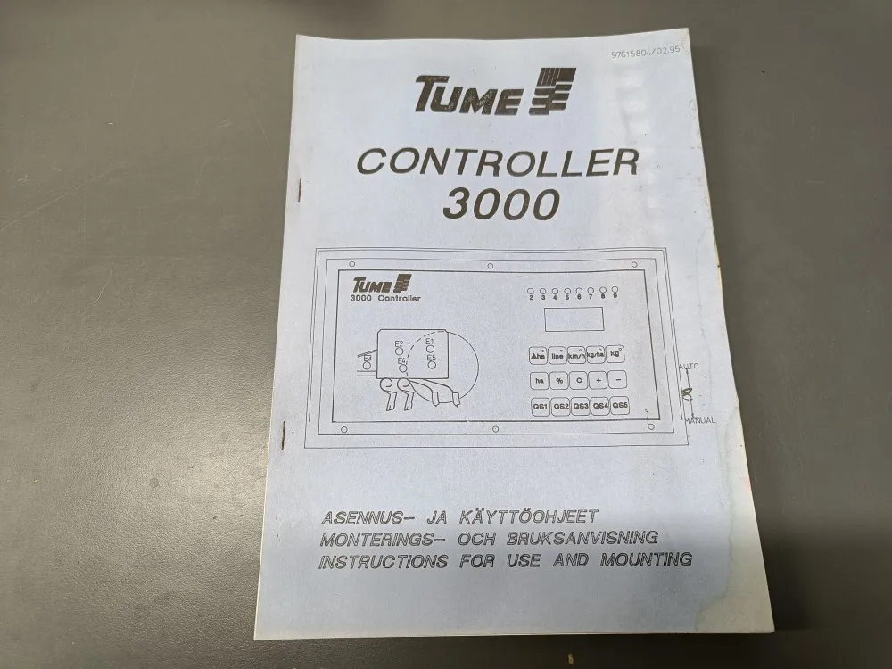 Tume Controller 3000 / Asennus- ja käyttöohjeet