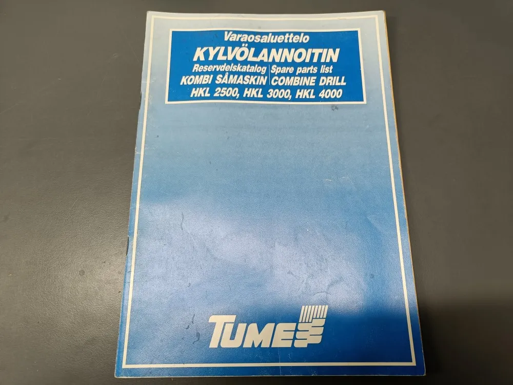 Tume kylvölannoittimen mm. HKL2500, HKL3000 / Varaosaluottelo