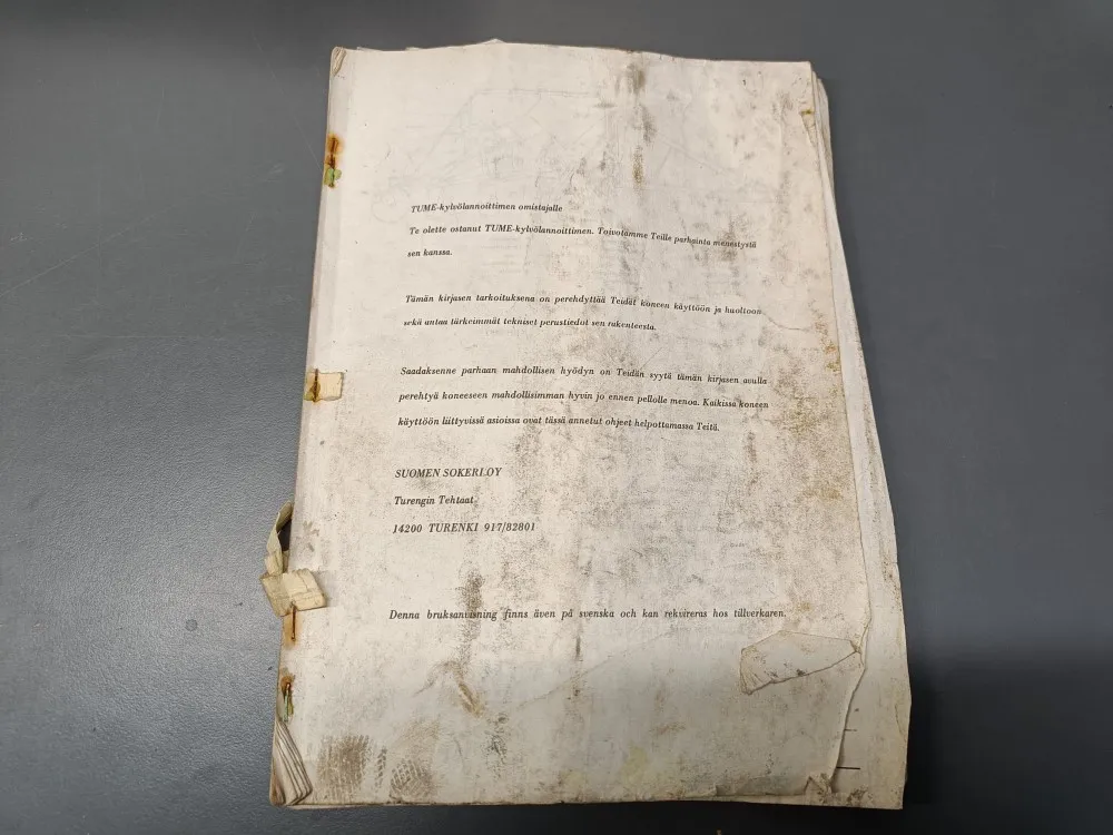 Tume kylvölannoittimen KLH 300 / Käyttöohjekirja