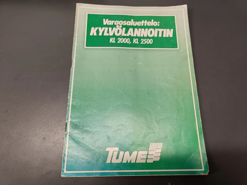 Tume kylvölannoittimen KL2000, KL2500 / Varaosaluettelo