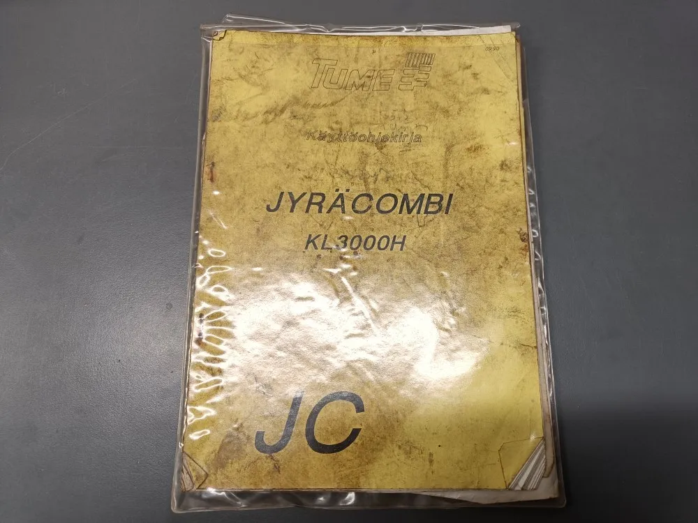 Tume jyräcombi KL3000H / Käyttöohjekirja