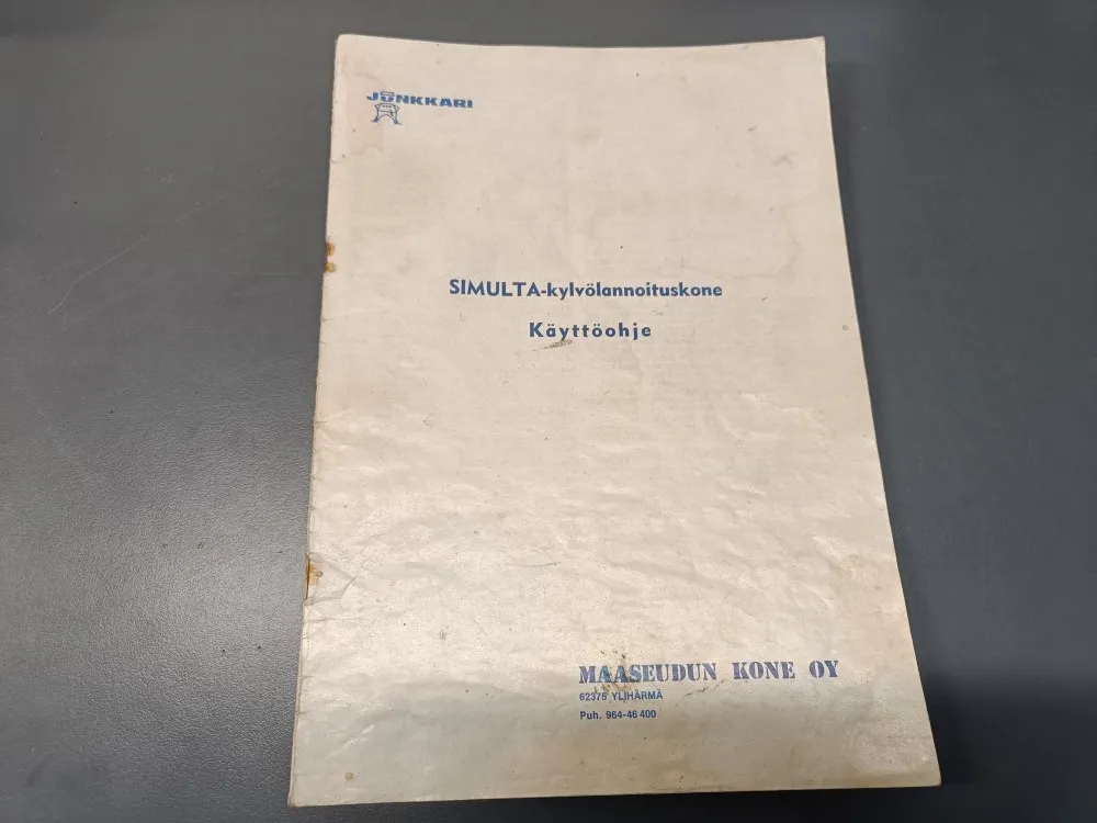 Simulta kylvölannoittimen / Käyttöohje