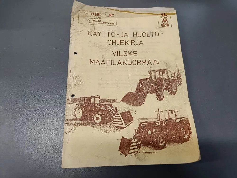 Vilske maatilakuormain / Käyttö- huolto- ohjekirja