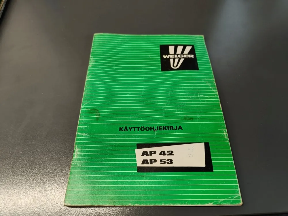 Welger AP 42, AP 53 / paalaimen käyttöohjekirja
